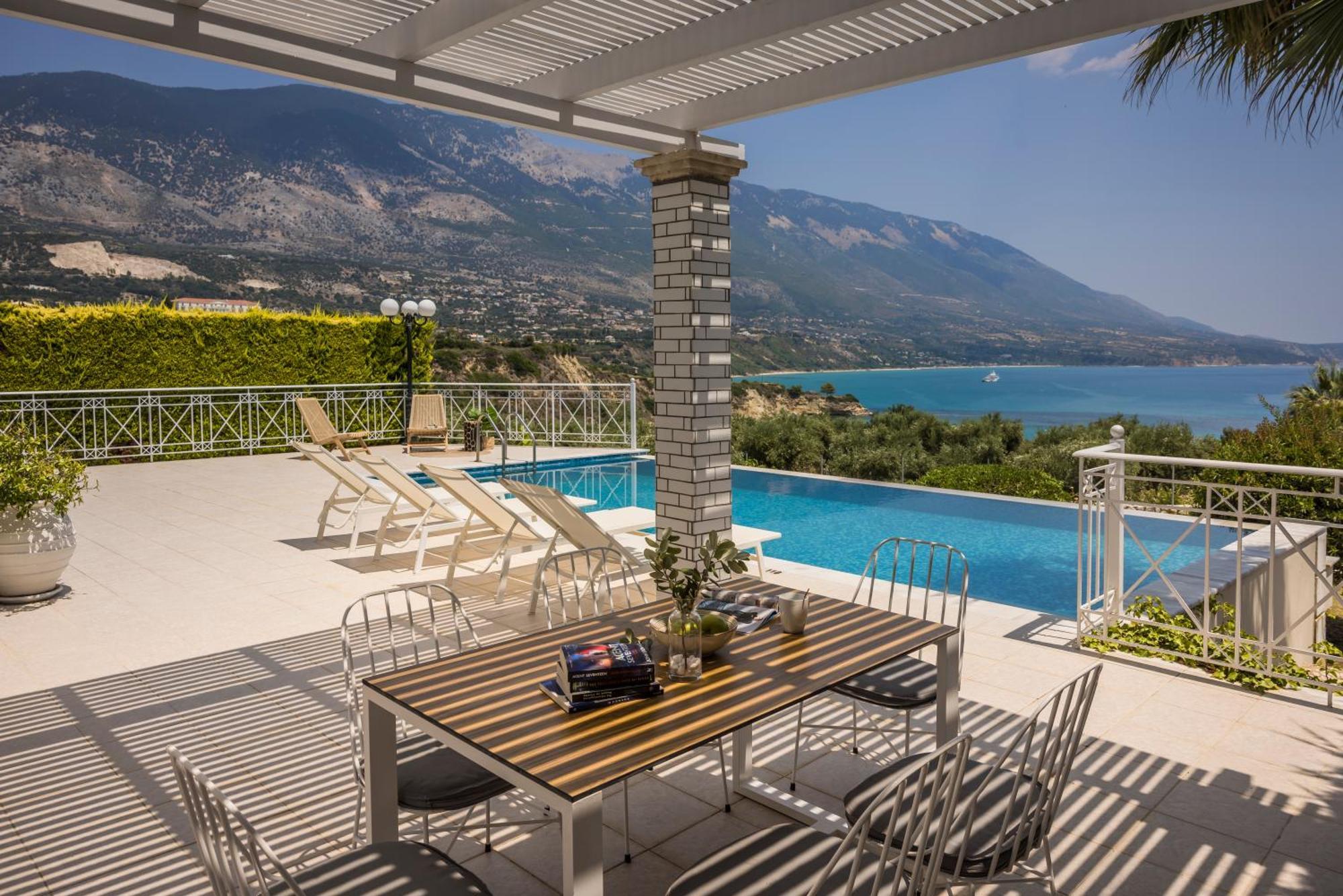 Sea View Villa Kefaloniaprivatevillas Karavados Bagian luar foto